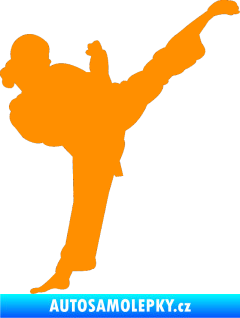 Samolepka Karate 012 pravá oranžová
