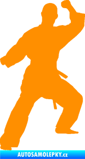 Samolepka Karate 014 levá oranžová