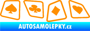 Samolepka Karty 001 oranžová