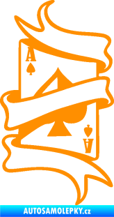 Samolepka Karty 003 oranžová