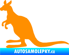 Samolepka Klokan 002 levá oranžová