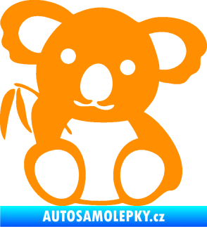 Samolepka Koala 001 pravá oranžová