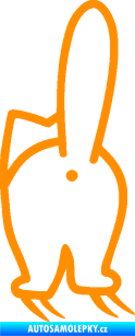 Samolepka Kočičí zadek 001 levá oranžová