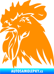 Samolepka Kohout 001 levá oranžová