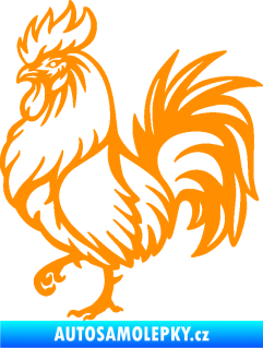 Samolepka Kohout 005 levá oranžová