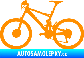 Samolepka Kolo 001 levá - (horské kolo) oranžová