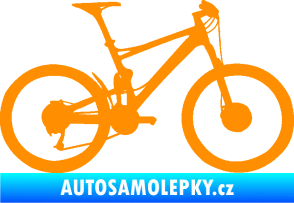 Samolepka Kolo 001 pravá - (horské kolo) oranžová