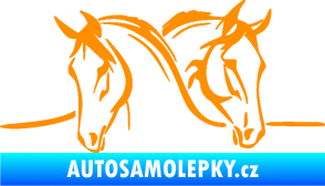 Samolepka Koníci 006 levá oranžová