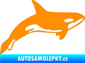 Samolepka Kosatka 001 pravá oranžová