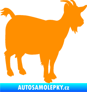 Samolepka Koza 001 pravá oranžová
