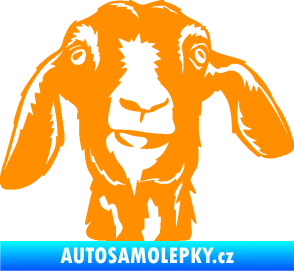 Samolepka Koza 003 pravá oranžová