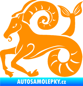 Samolepka Kozoroh 005 levá oranžová