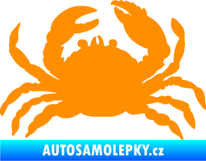 Samolepka Krab 001 pravá oranžová
