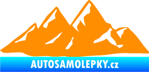 Samolepka Krajina hory 014 pravá oranžová