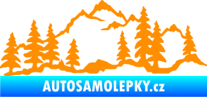 Samolepka Krajina hory 033 pravá oranžová