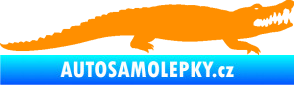 Samolepka Krokodýl 002 pravá oranžová