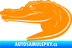 Samolepka Krokodýl 004 levá oranžová