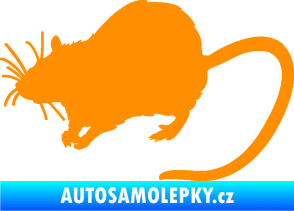 Samolepka Krysa 002 levá oranžová