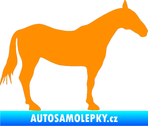 Samolepka Kůň 005 pravá oranžová