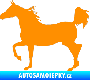 Samolepka Kůň 009 levá oranžová