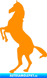 Samolepka Kůň 013 levá na zadních oranžová