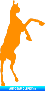 Samolepka Kůň 016 pravá oranžová