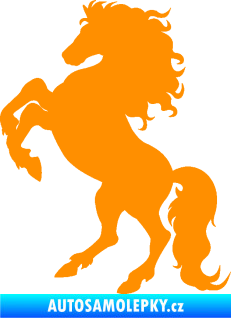 Samolepka Kůň 038 levá oranžová