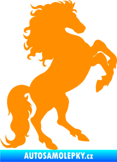 Samolepka Kůň 038 pravá oranžová