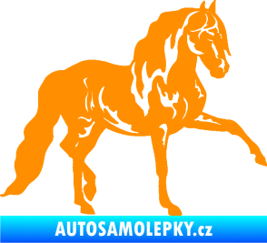 Samolepka Kůň 039 pravá oranžová