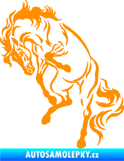 Samolepka Kůň 047 levá oranžová