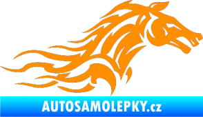 Samolepka Kůň 078 pravá oranžová