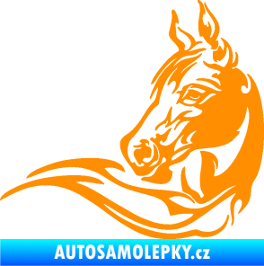Samolepka Kůň 085 levá oranžová