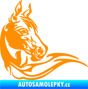 Samolepka Kůň 085 pravá oranžová