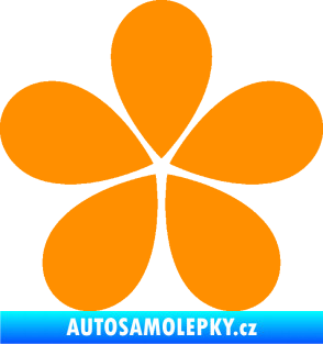 Samolepka Květina dekor 031 oranžová
