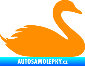 Samolepka Labuť 001 pravá oranžová