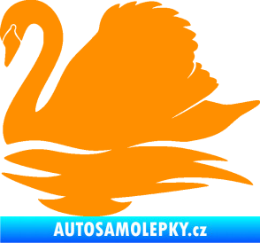 Samolepka Labuť 003 levá oranžová