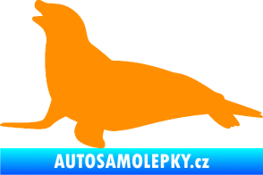 Samolepka Lachtan 002 levá oranžová