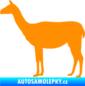 Samolepka Lama 001 levá oranžová