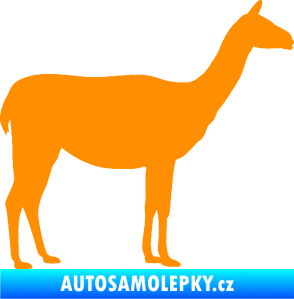 Samolepka Lama 001 pravá oranžová