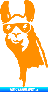 Samolepka Lama 003 levá oranžová