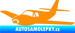 Samolepka Letadlo 001 levá oranžová
