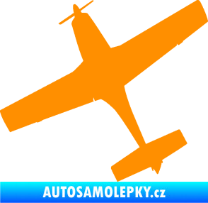 Samolepka Letadlo 003 levá oranžová