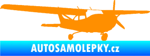 Samolepka Letadlo 014 pravá oranžová