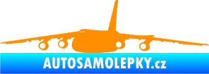 Samolepka Letadlo 015 levá oranžová