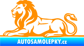 Samolepka Lev 010 levá oranžová