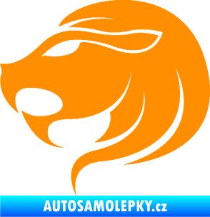 Samolepka Lev zvěrokruh 002 levá oranžová