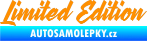 Samolepka Limited edition 003 oranžová