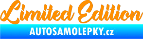 Samolepka Limited edition 006 oranžová