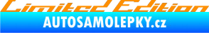 Samolepka Limited edition 009 oranžová