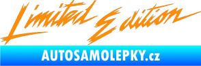 Samolepka Limited edition new 001 v řádce oranžová
